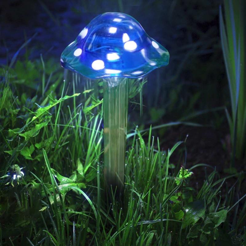 (8.7*8.7*33.5cm) LED Outdoor Courtyard Decoration Solar Lawn Mushroom Light