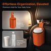 With Hook Hanging Drink Holder PU Leather Backseat Organizer Seat Back Storage Rack  Auto Interior