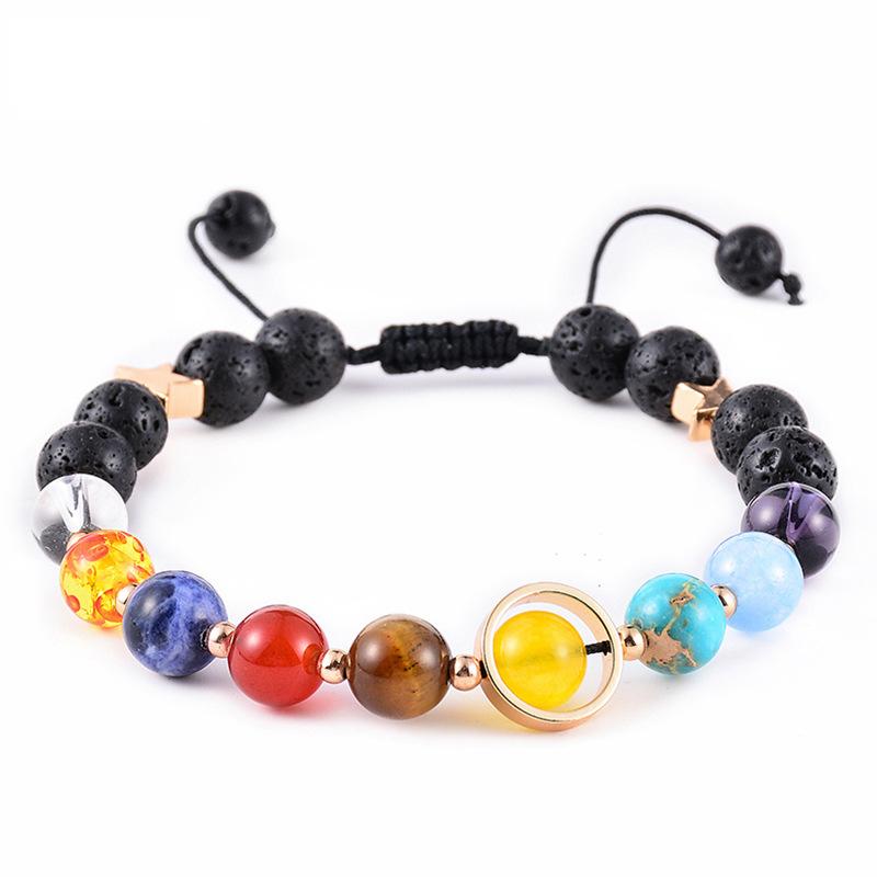 JYL TS Bracelet Magnetic Crown  Fashion Design Enhances Charm & Devotion Volcanic Planet цитриновый