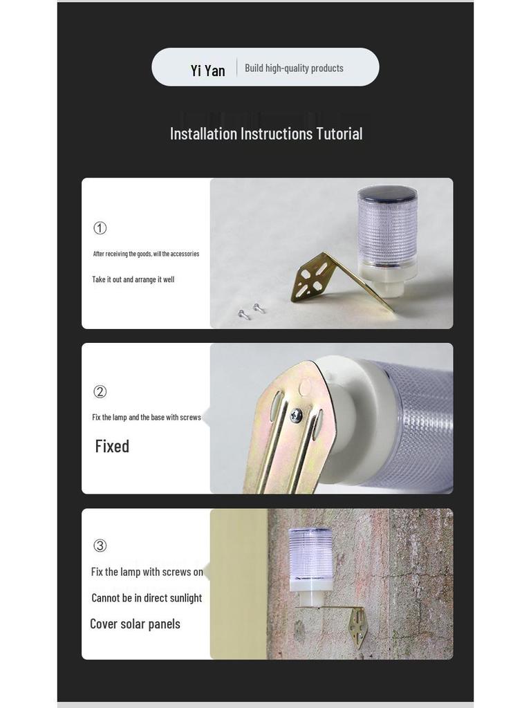 Red-Blue LED Solar Sensor Road Traffic Safety Warning Light