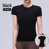 Damen Yoga T-Shirt aus Merinowolle - Schnelltrocknend, Hohe Elastizität, Figurschmeichelnd, Kurzarm