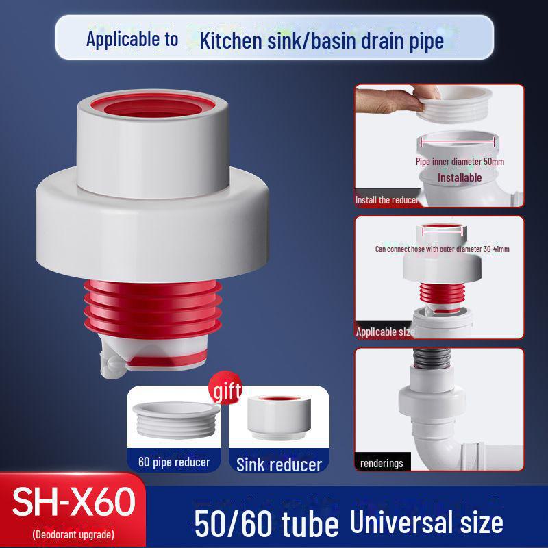 Hansha Anti-Odor Floor Drain Seal for Kitchen & Bathroom Sinks