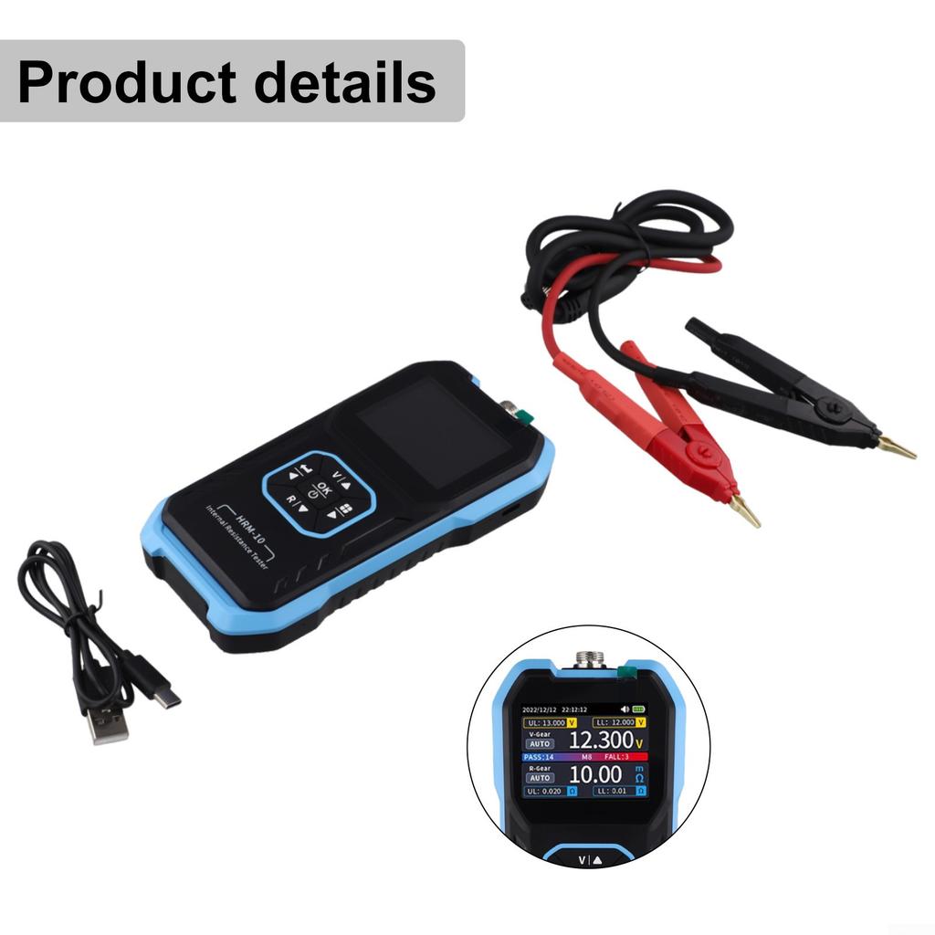 Easily Portable HRM10 Internal Resistance Tester with Built In Battery