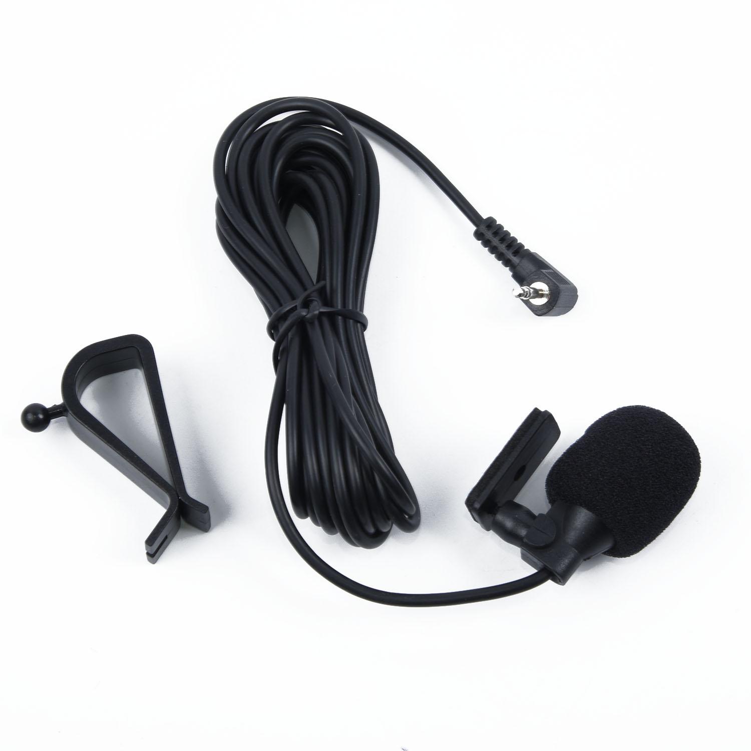 

Car Audio Microphone 3 Meters 2.5mm Clip Jack Plug Mic External Microphone For Car For Pioneer Stereos Radio Receiver чорний