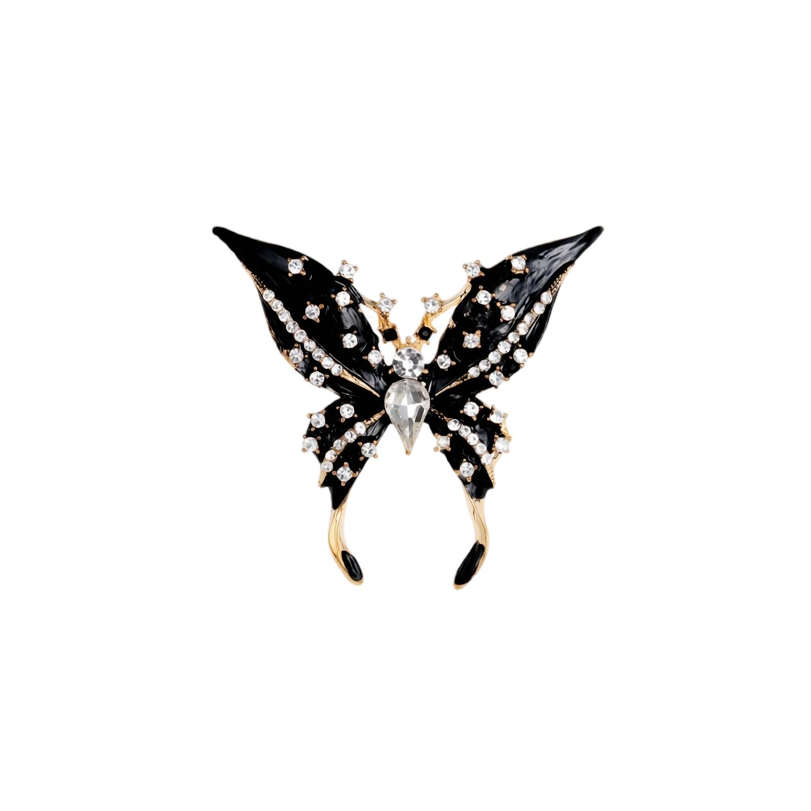 Vintage Butterfly Brooch Pin for Women - Enamel Design, Gift for Jacket, Coat one size