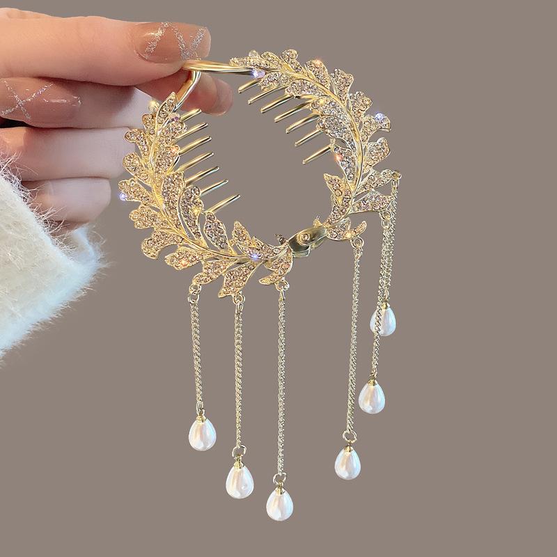 Mode Wanzi Zirkon Haar Clip Süße Elegante Frauen Pferdeschwanz Grip Temperament Mädchen Quaste Kopfbedeckung Haar Zubehör