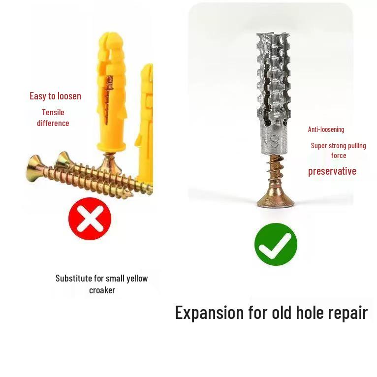 Iron Gecko Self-Tapping Expansion Screw for Walls & Hollow Bricks