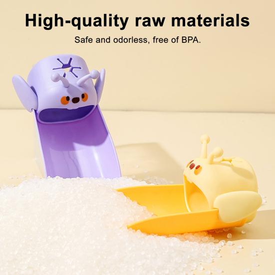 Children Faucet Extender Cartoon Bee Shape Dual Interface Design Splash-proof Faucet Extender Bathroom Gadget