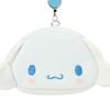 Sanrio Pass Case with Small Item Ages 15 and 303291 Face-Shaped & Pouch, Cinnamoroll, Cotton, PVC, Steel, Polyester, Reel, Storage, Up,