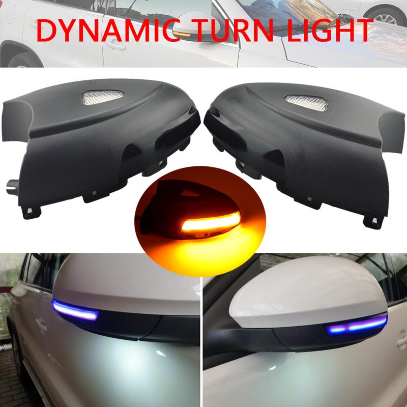 Side Mirror Turn Signal For VW Tiguan 2008-2016 Dynamic Lights Car Rearview LED Repeater Light Lamp For VW Sharan 2012-2015