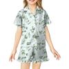 Children's Home Clothes Pajamas Set Short-sleeved Top Shorts Two-piece Set Outer Wear Play Cardigan Clothes