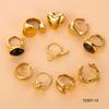 CARLIDANA Anlaufgeschützter Schmuck Vergoldeter Edelstahl Offener Ring Wasserdicht Mehrschichtig Ausgeschnitten Geometrisch Damenring