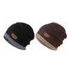 2pcs Beanie Hat Soft Warm Knit Hat Thick Fleece Lined Skull Cap For