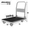 BC-386 Platform Tool Trolley 200kgs Commercial Purpose Cart Supermarket Moving Cart Foldable Storage Trolley Hand Carts Trolleys