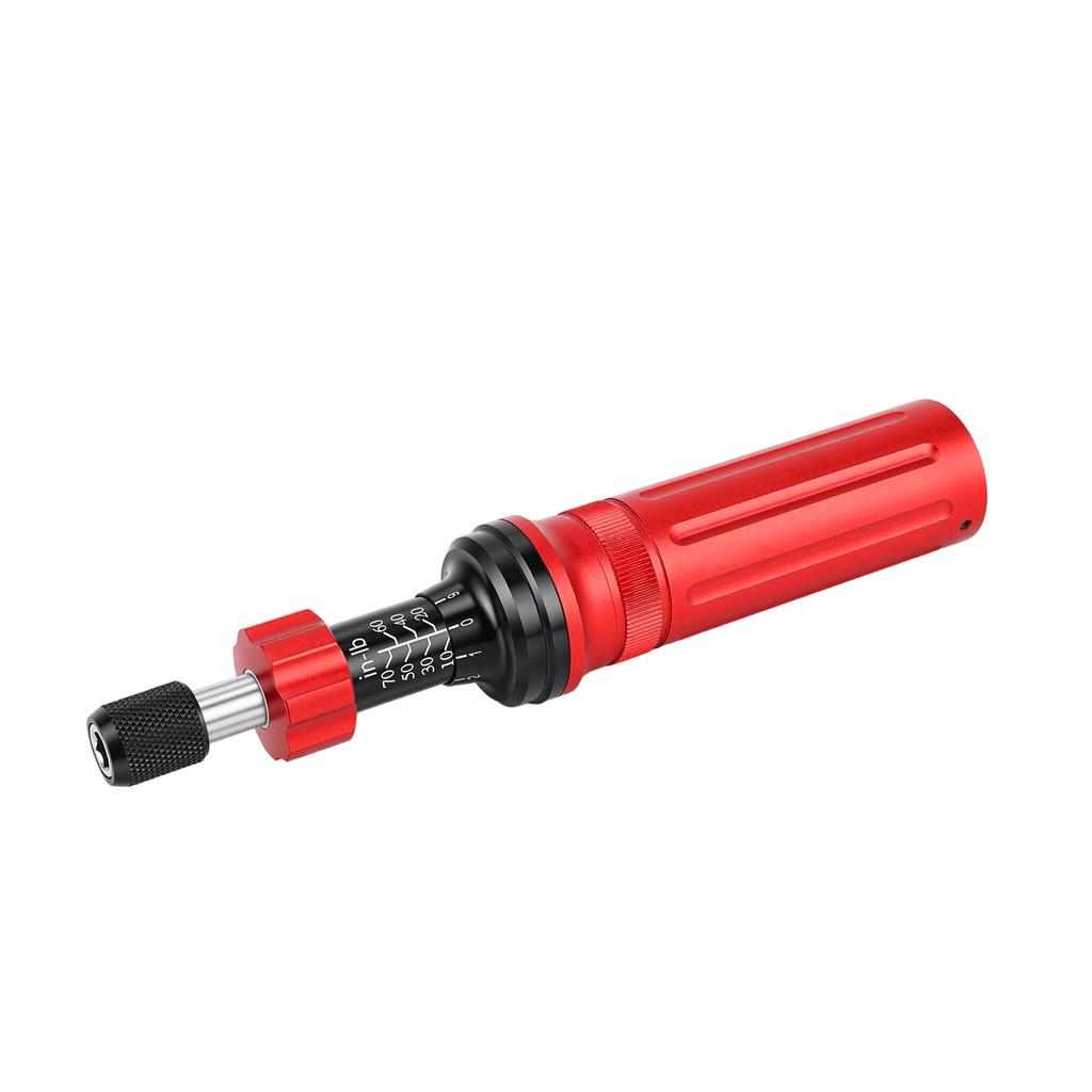Preset Torsion Screwdriver 10 70in.lb Range Adjustable Torsion Screwdriver with 19 Bits and 1 Adapter for Repair