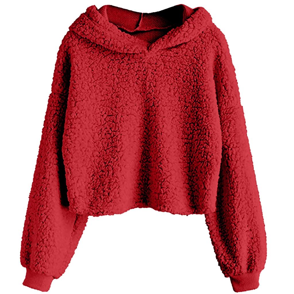 Women's Casual O-Neck Contrast Color Long Sleeve Top Pullover Sweatshir
