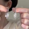New Exquisite Wheat Ear Zircon Tassel Earrings For Women Fashionable Personalized Daily Accessory Party Birthday Gifts