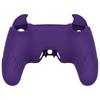 PlayVital PS5 Controller Silicone Cute Controller Cover Skin Protector with Thumb Grip Caps and Touchpad Stickers Cover, (Demon Style) (Purple)