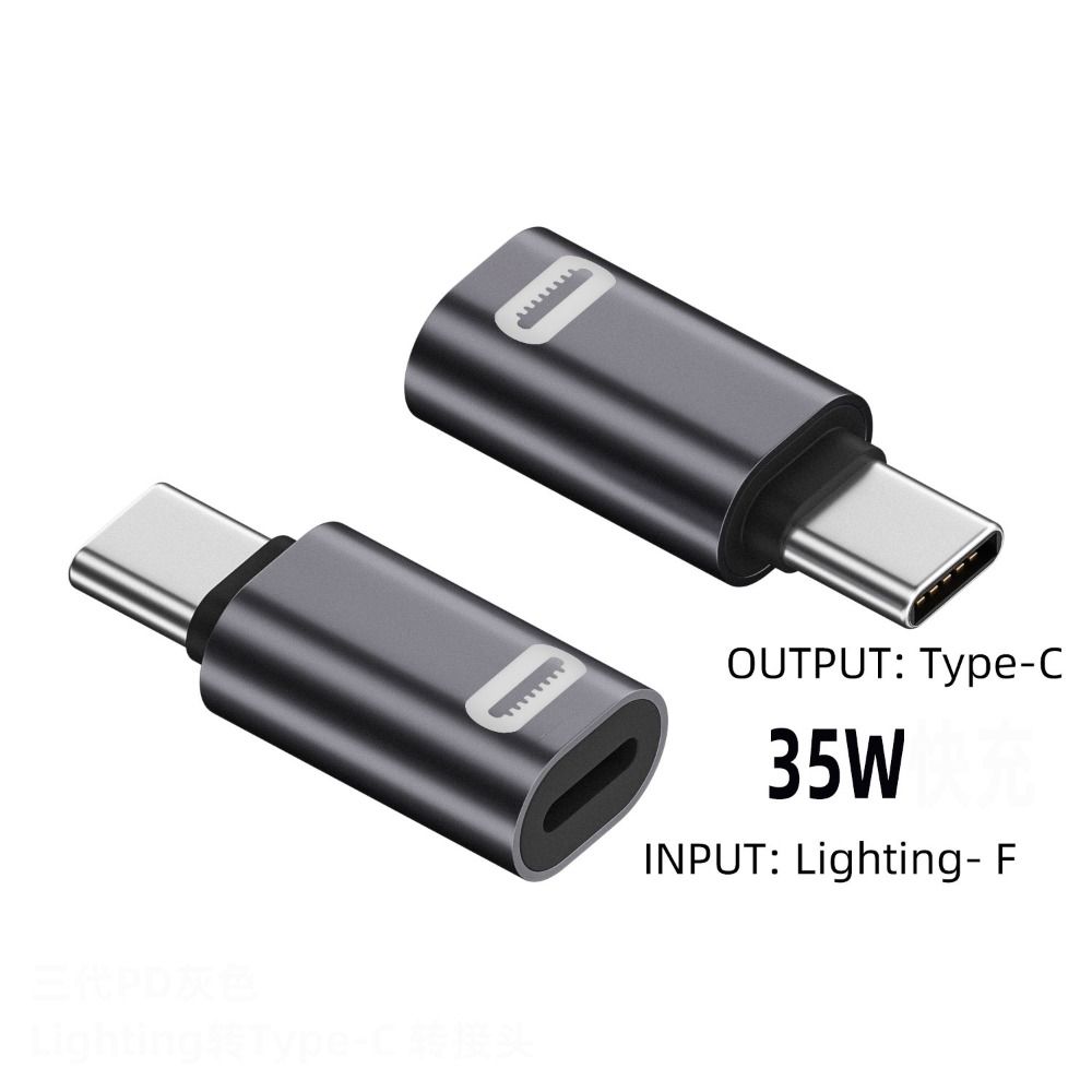 

Конвертер IOS в USB C Адаптер USB C Мужской конвертер для мобильного телефона/планшета/ПК/ноутбуков gray-no key hole