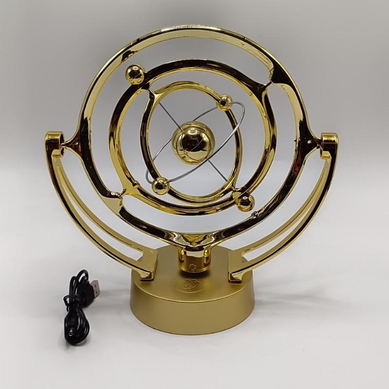 1 Pezzo Nuovo Strumento del Moto Perpetuo della Terra, Modello da Tavolo Bilanciere Magnetico Rotante Astrometro Ornamento Orbitale Ornamento