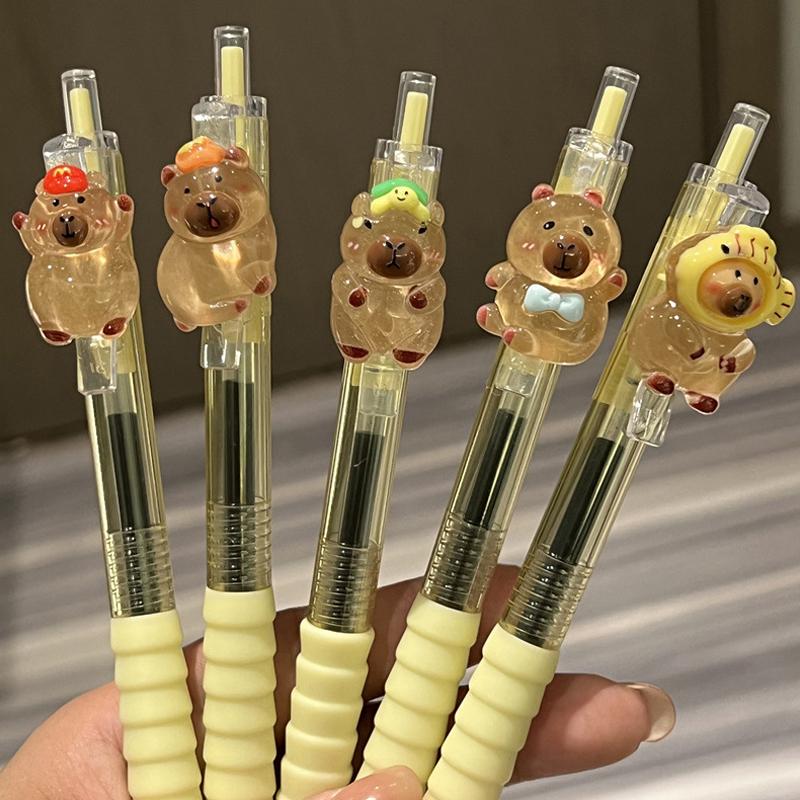 Kawaii 0.5Mm Black Ink Neutral Pens Korean Stationery Writing Tool School Office Supplies Gel Pen