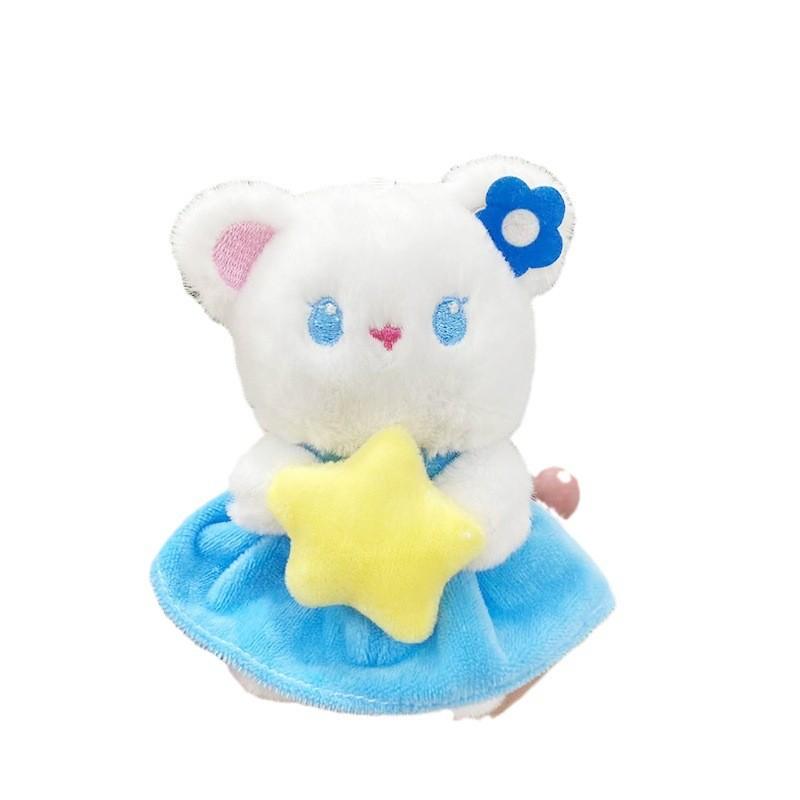 Cute Bear Cartoon Plush Toy Keychain With Short Fur For Kids And Gifts Adults