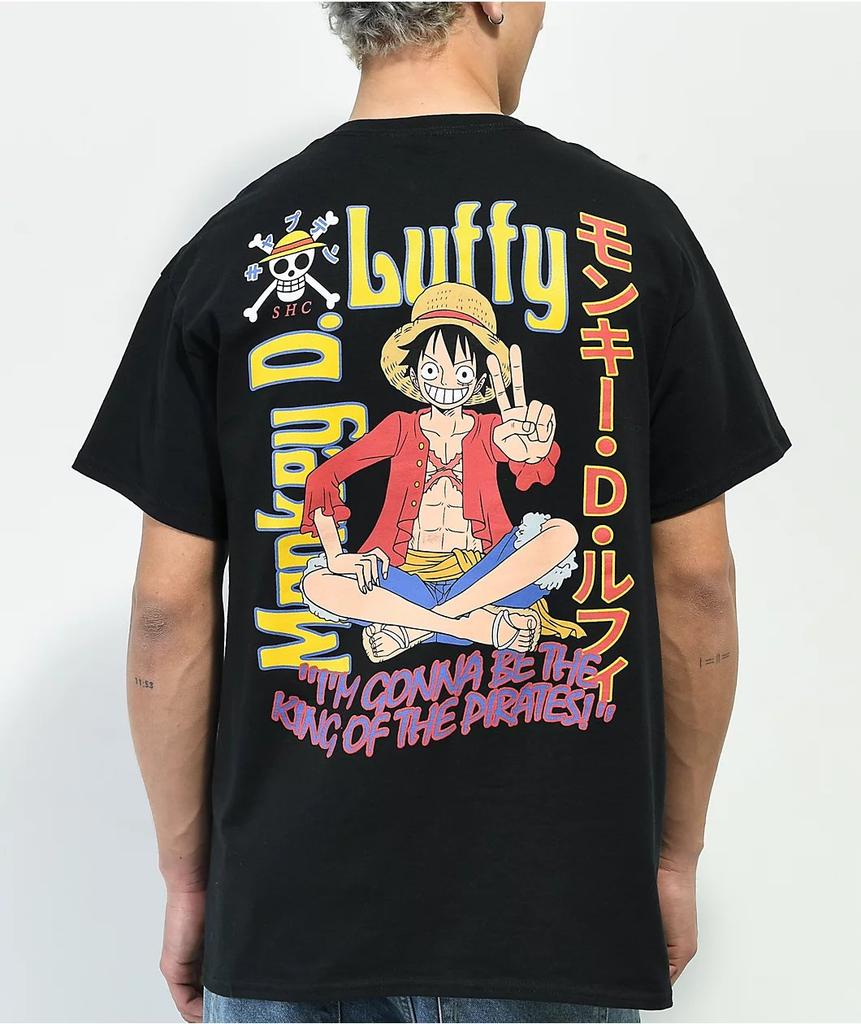 2025 Summer One Piece Animation Brand 100Cotton Monkey D Luffy Printed Tshirt for Unisex Casual Short Sleeve Loose Fashion
