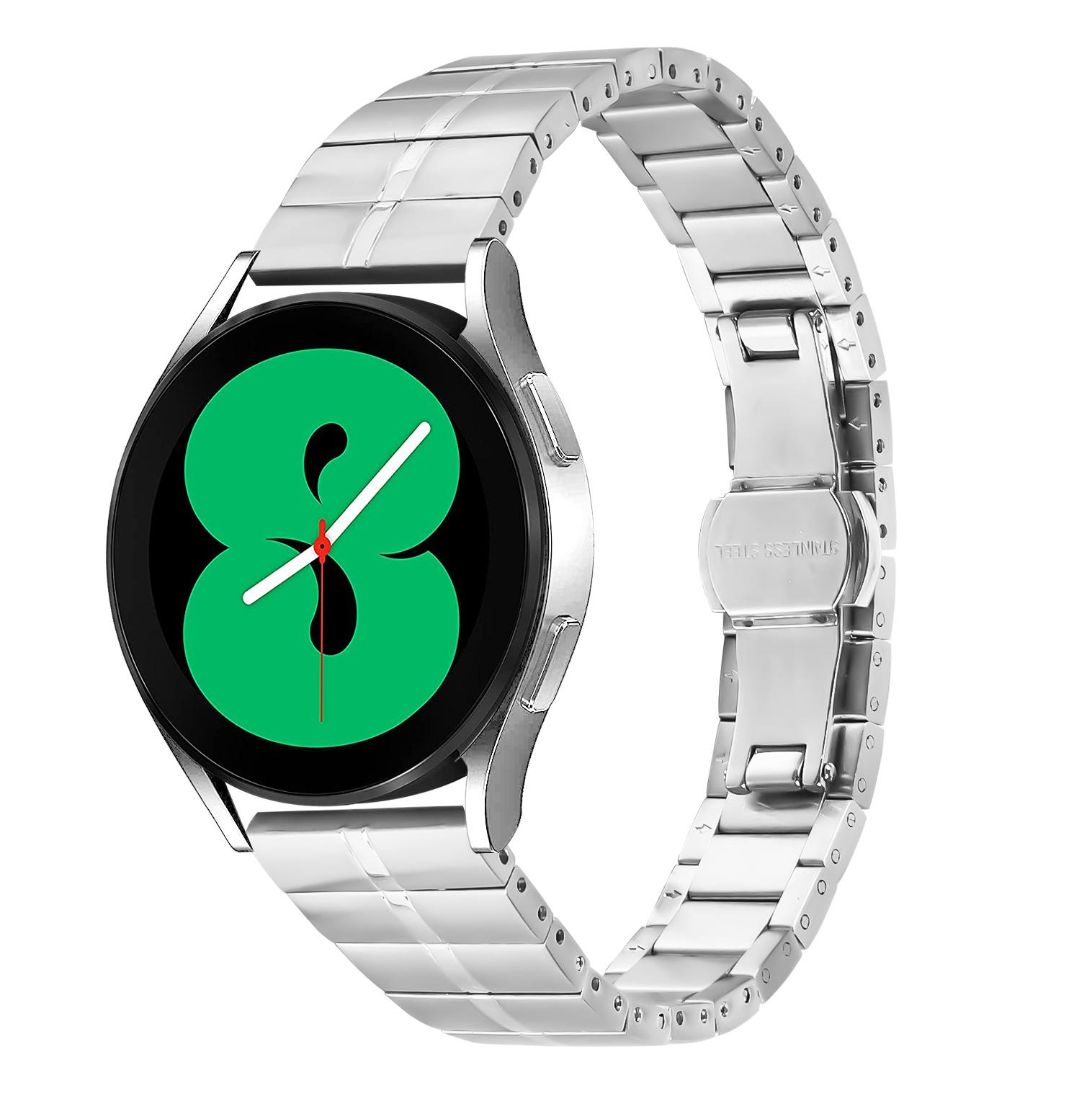 

For Garmin Vivomove Trend/Venu Sq 2 Stainless Steel Wrist Strap Replacement Smartwatch Band Silver