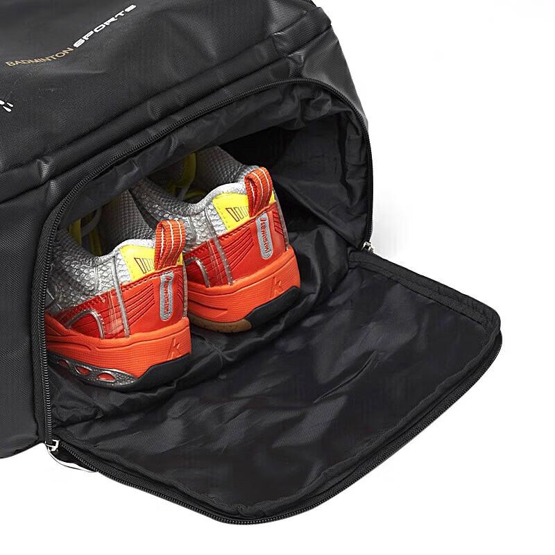 Kawasaki Badminton Bag Backpack Sports Backpack with Separate Shoe Compartment KBP-8220 Black
