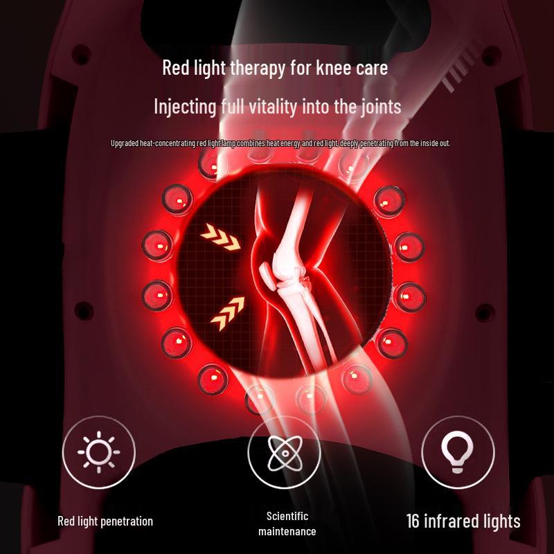 Red Light Wireless Knee Massager with Heat Therapy