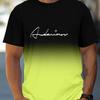 Sommermode Bestseller Neues Harajuku Farbverlauf Lässiges Kurzarm-T-Shirt Herren Lässiges Rundhals-T-Shirt Top