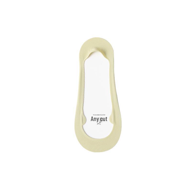 Women's Summer Low-Cut Non-Slip Ice Silk Boat Socks - Breathable & Invisible Design