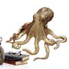 Antique Octopus Ornament Brass Copper Animal Figurines Miniatures Desk Statues Accessories Creative Table Craft Home Decoration