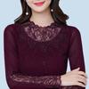 Urban Style T Shirt With Mesh Fabric And Rhinestone Details For Middleaged Women