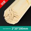 Square Bamboo Strips for DIY 3D Models & Handmade Art