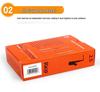 Genuine RICO B-flat Alto Saxophone Reeds, Strengths 1.5-3.0, Yellow-Orange Box, 10-Pack
