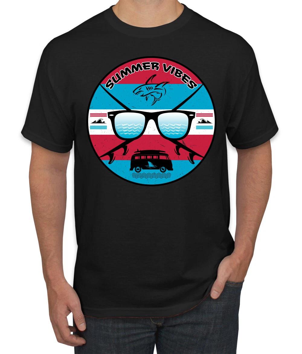 Retro Sunglass Beach Summer Vibes Outdoor Men T- Shirt 3XL
