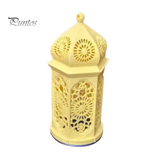 

Фонарь в марокканском стиле, 3D-печатный узор для вырезания свечей, арабский фонарь для чайных свечей, для украшения патио, домашних вечеринок, свадеб, центральных украшений стола жёлтый