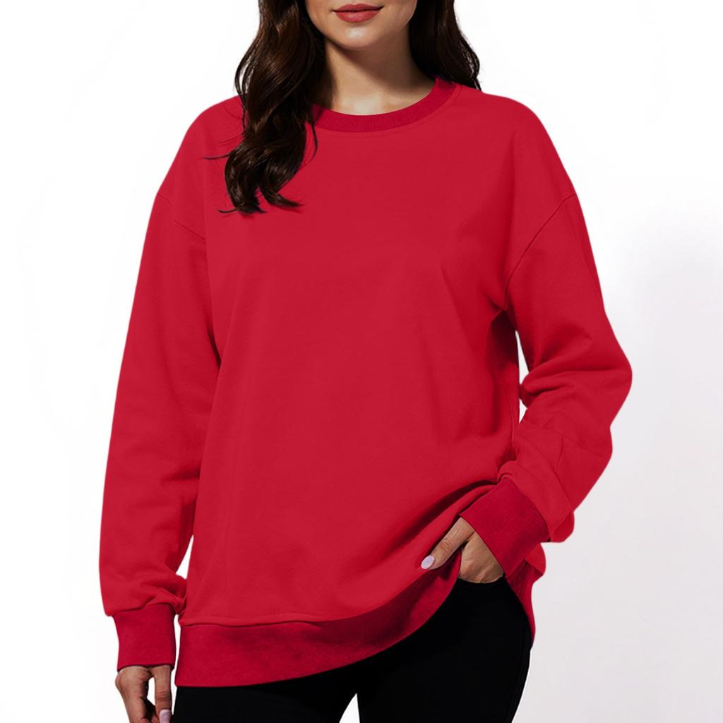 Women's Fashion Solid Color Casual Long Sleeve Hoodie
