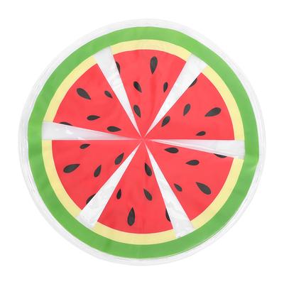Pet Ice Pad PVC Fruit Pattern Round Cooler Mat Water Cooling Cushion Summer Cats Dogs