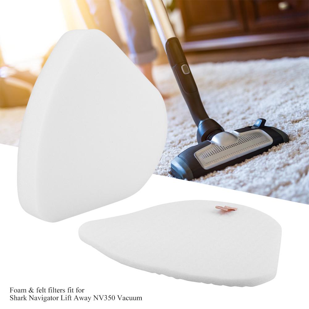 2 Sets of Foam Felt Filters for Navigator Lift Away NV350 Vacuum Cleaner, Washable and Reusable, with Easy Installation, for Vacuum Cleaner Replacemen