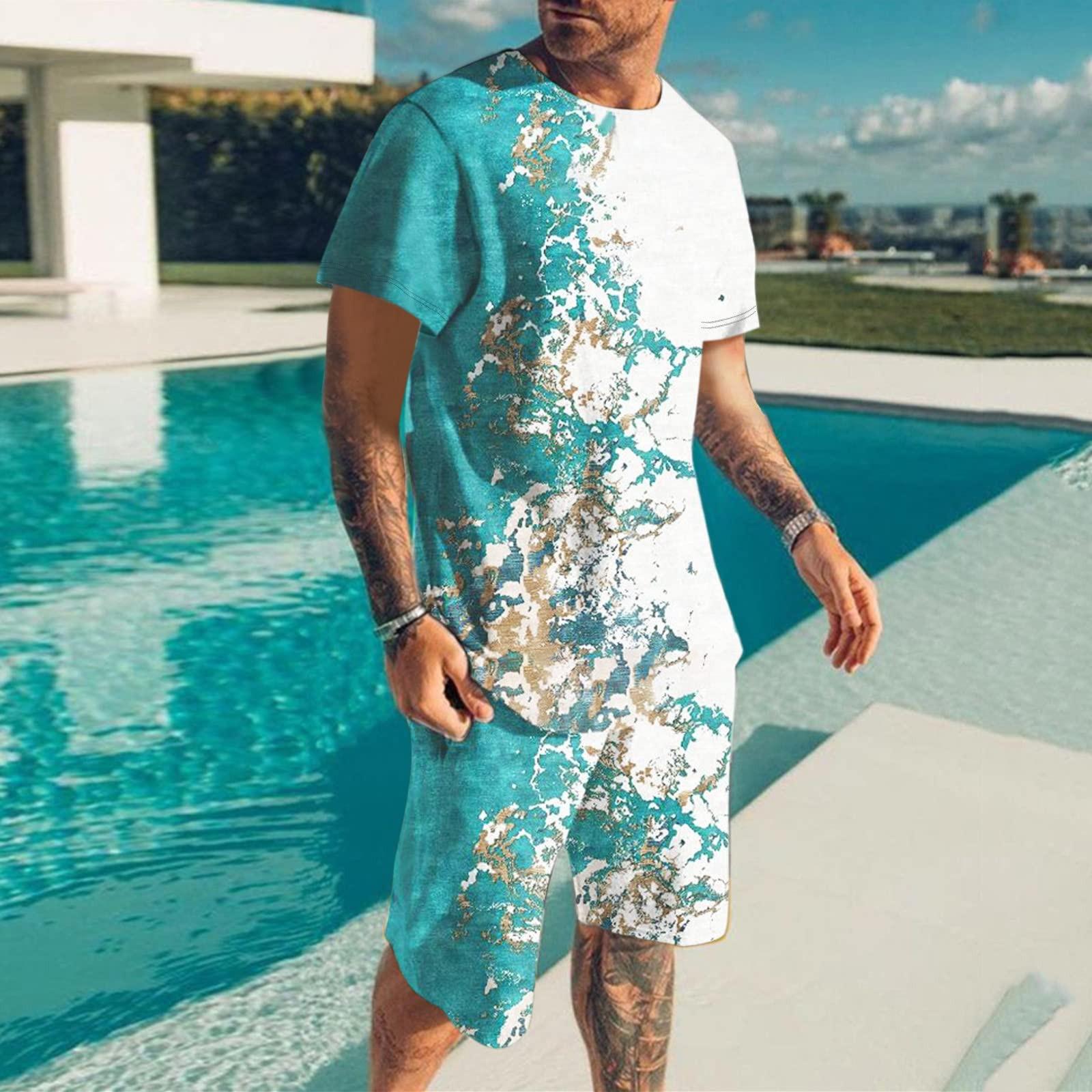 

Мужские летние комплекты из 2 предметов, повседневные футболки с короткими рукавами и классические спортивные шорты, комплекты одежды, спортивная одежда L