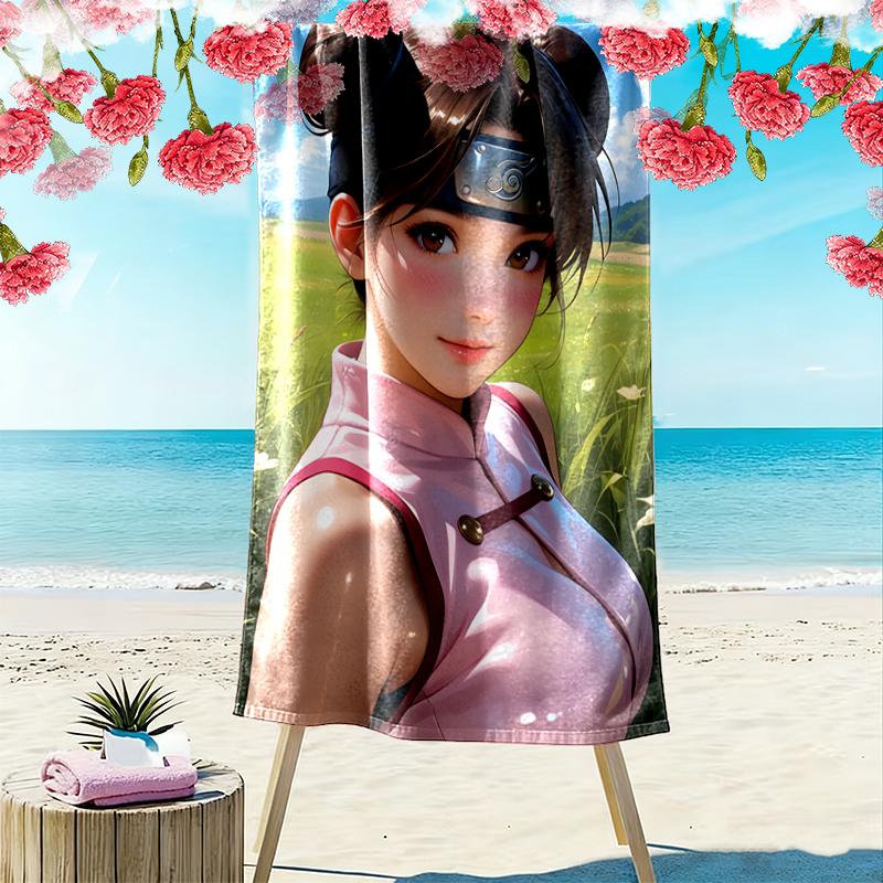 naruto Beach Towel, Multi-purpose Beach Towel Perfect for Camping and Beach Vacations