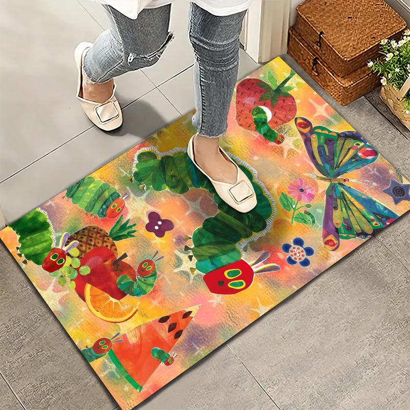 Very Hungry Caterpillar Carpet Rug for Living Room Bedroom Home Sofa Decoration,Kids play Nonslip Floor Mat