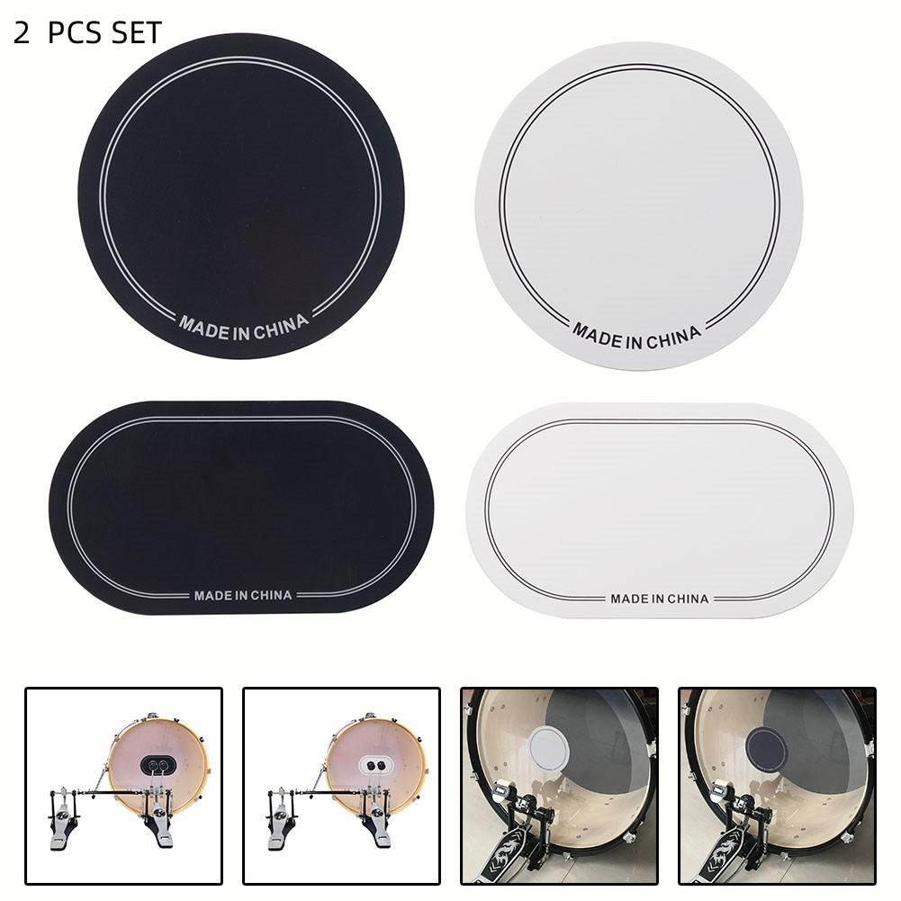 

Drumhead Kick Pad Patch Bass Drum Protects Quantity White Single pedal