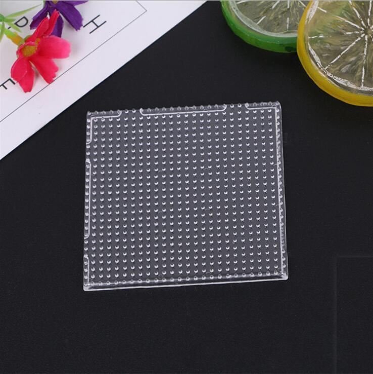 2.6mm Hama Beads Pegboard Transparent Template Board Pixel Art Puzzle Square Tool DIY Figure Material Board Perler Beads