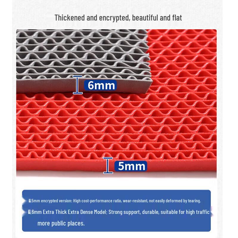 HUIHUADU S-Typ PVC Dutá Voděodolná Protiskluzová Podlahová Rohož