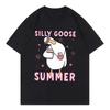 Lustige alberne Gänse Meme Grafik T-Shirts Damenbekleidung Mode Y2k Kurzarm T-Shirts Sommer Freizeit Damen T-Shirt