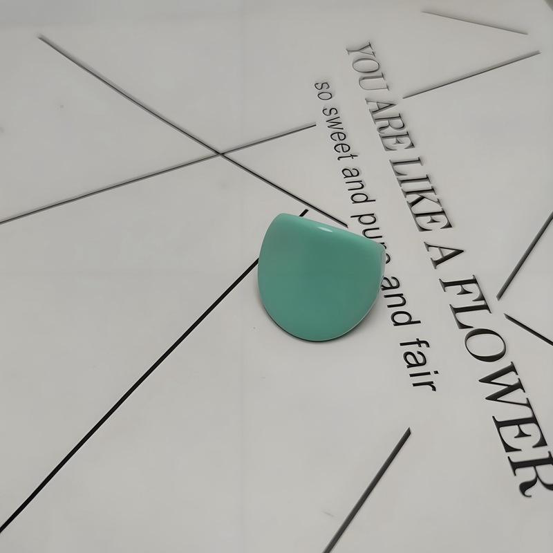 1 Stück Süßigkeitenfarbe Acrylharz Ring Einfach Mode Geometrisch Rund Fingerringe Damen Stapelringe