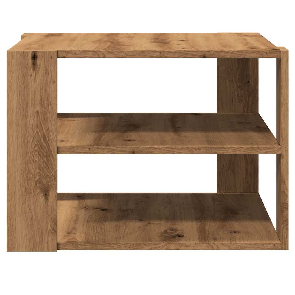  Coffee Table, Artisan Oak 58x58x40 Cm, Wood-based Material